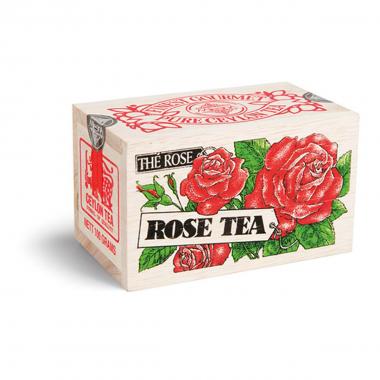 Mlesna Scatola in legno Tè alla rosa 100g
