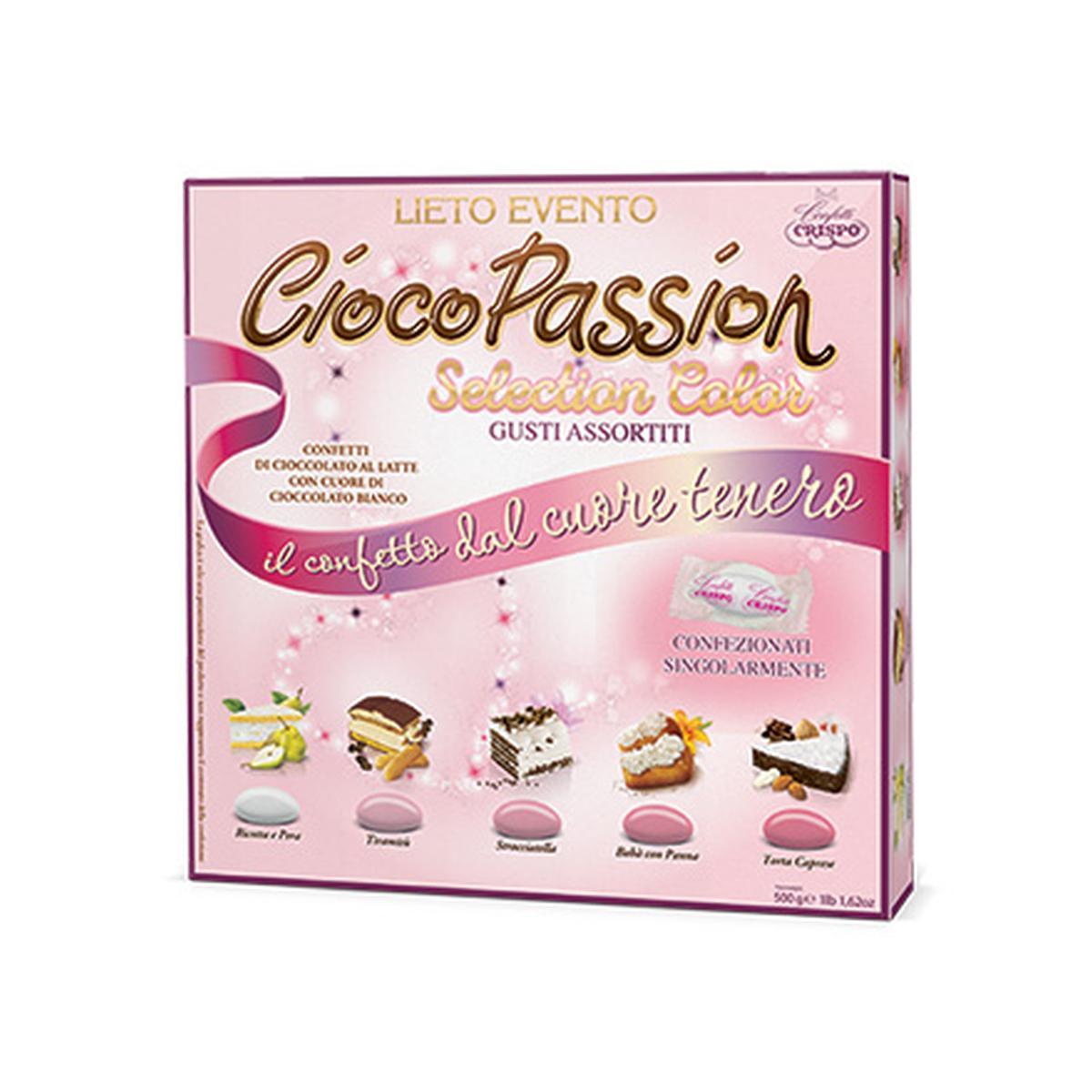 Crispo Confetti Selection Color CiocoPassion  Rosa 500g